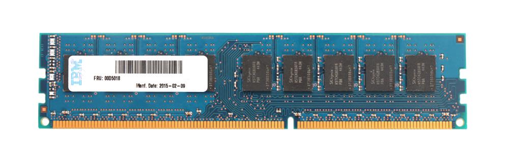 00D5018 IBM 8GB PC3-12800 DDR3-1600MHz ECC Unbuffered CL11 240-Pin DIMM 1.35V Low Voltage Dual Rank Memory Module