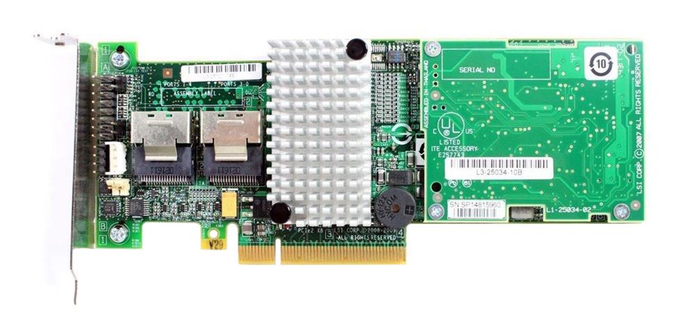 03NDP Dell 512MB Cache SAS 6Gbps / SATA 6Gbps PCI Express 2.0 x8 Low Profile RAID Controller Card