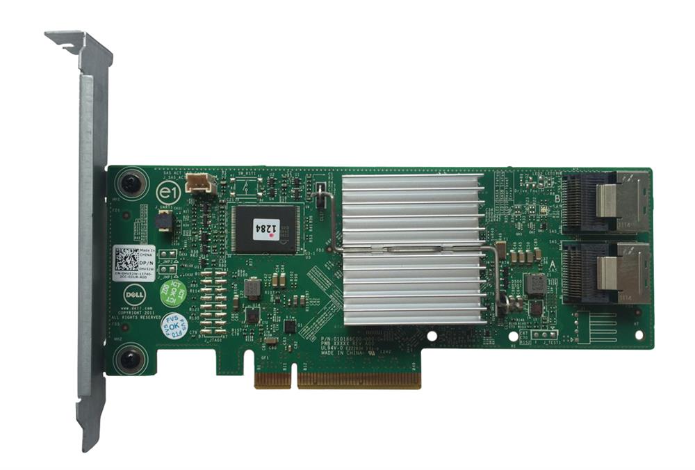 03P0R3 Dell PERC H310 8-Port SAS 6Gbps / SATA 6Gbps PCI Express 2.0 x8 0/1/5/10 RAID Controller Card