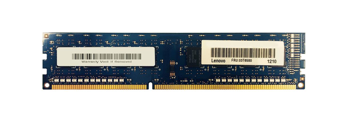 03T6580 IBM Lenovo 2GB PC3-12800 DDR3-1600MHz non-ECC Unbuffered CL11 240-Pin DIMM Memory Module