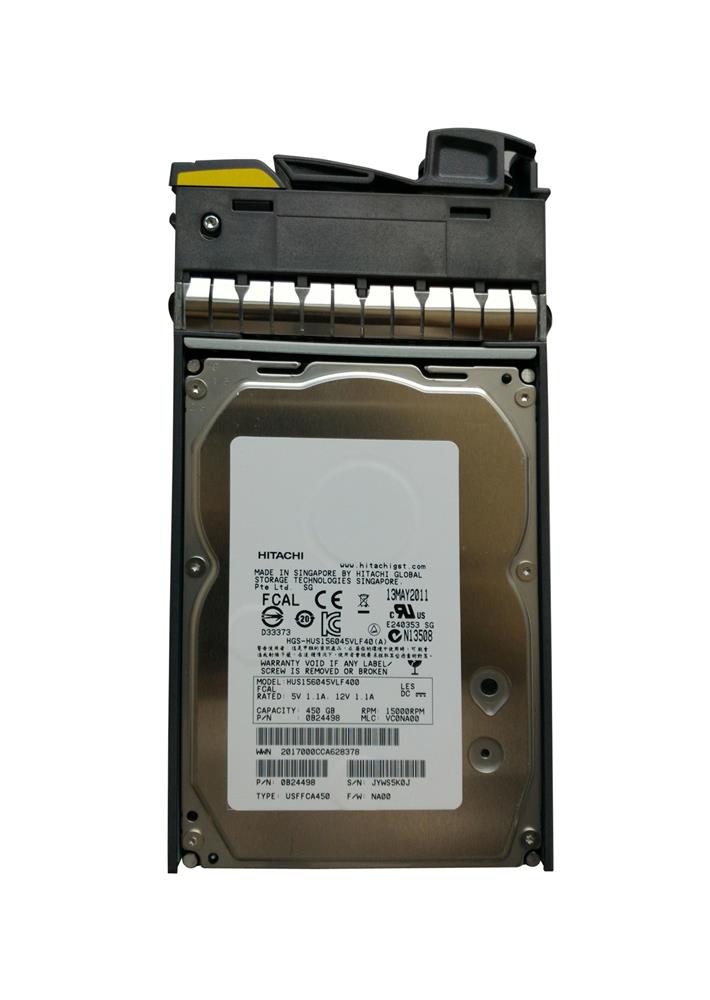 0B24498 HGST Hitachi Ultrastar 15K600 450GB 15000RPM Fibre Channel 4Gbps 64MB Cache 3.5-inch Internal Hard Drive