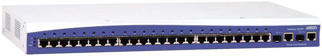 1200504L1 Adtran NetVanta 1224ST 24 Port Managed Layer 2 Fast Ethernet Switch with dual Gigabit uplinks (Refurbished)