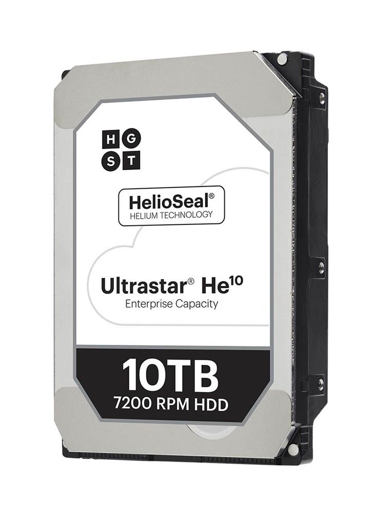 1EX0145 HGST Hitachi Ultrastar He10 10TB 7200RPM SAS 12Gbps 256MB Cache (ISE) 3.5-inch Internal Hard Drive with Carrier for Storage Enclosure 4U60