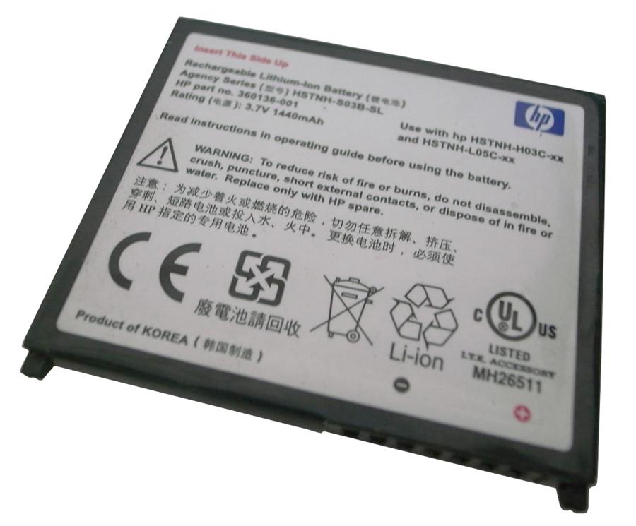 360136-001 HP Ipaq Li-ion Battery for Ipaq Hx2000 Pocket Pc/ Ipaq Hx2400 Pocket PC (Refurbished)