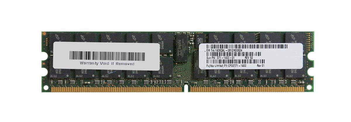 371-1900 Sun 2GB PC2-5300 DDR2-667MHz ECC Registered CL5 240-Pin DIMM Dual Rank Memory Module