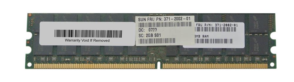 371-2002 Sun 2GB PC2-5300 DDR2-667MHz ECC Registered CL5 240-Pin DIMM Dual Rank Memory for Sun Ultra 40 M2 Workstation
