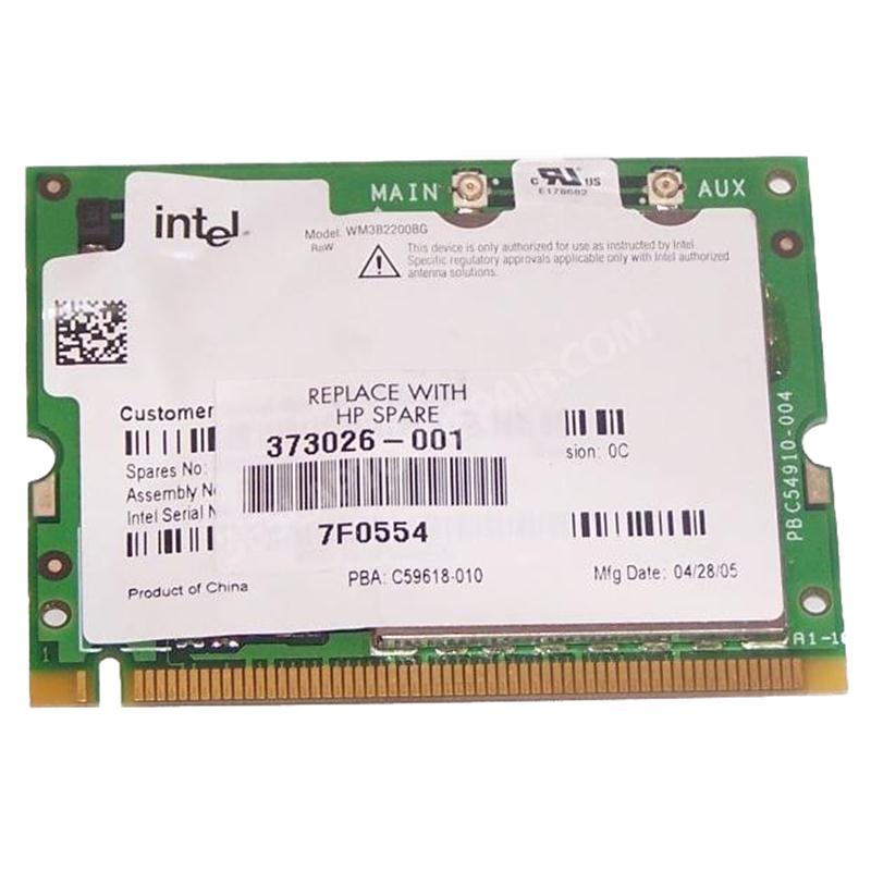 373026-001 HP Mini PCI IEEE 11MBps 802.11b/g Wireless LAN (WLAN) Network Interface Card
