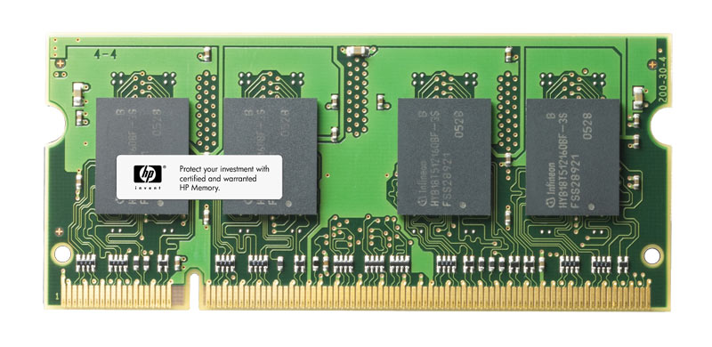 374664-341 HP 2GB PC2-4200 DDR2-533MHz non-ECC Unbuffered CL4 200-Pin SoDimm Memory Module