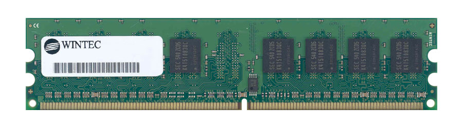 39128181A-OP Wintec 512MB PC2-6400 DDR2-800MHz non-ECC Unbuffered CL5 240-Pin DIMM Single Rank Memory Module