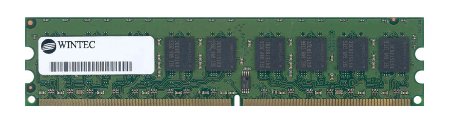 39734281 Wintec 1GB PC2-4200 DDR2-533MHz ECC Unbuffered CL4 240-Pin DIMM Memory Module