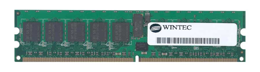 39924184-L Wintec 512MB PC2-4200 DDR2-533MHz ECC Registered CL4 240-Pin DIMM Single Rank Memory Module