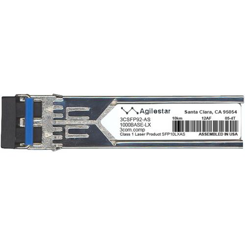 3CSFP92-AS Agilestar 1Gbps 1000Base-LX Single-mode Fiber 10km 1310nm Duplex LC Connector SFP (mini-GBIC) Transceiver Module for 3Com Compatible