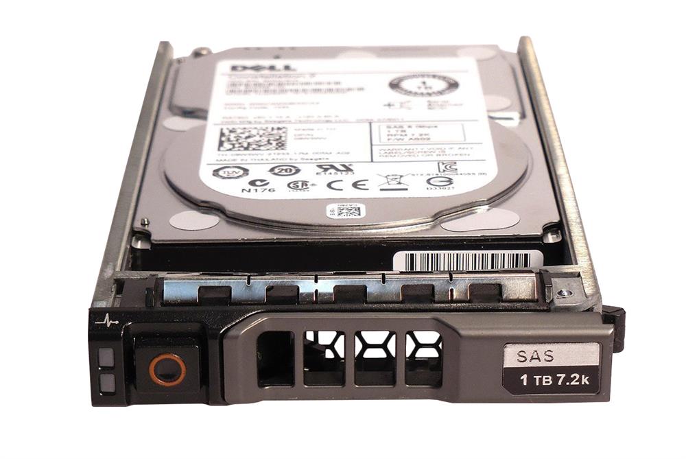 400-AHLL Dell 2TB 7200RPM SAS 12Gbps Hot Swap 128MB Cache (512e) 2.5-inch Internal Hard Drive with Tray