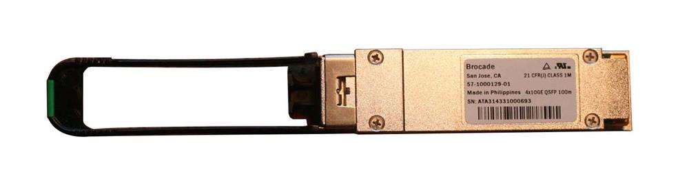 40G-QSFP-SR4 Brocade 40Gbps 40GBase-SR4 Multi-mode Fiber 100m 850nm MPO Connector QSFP+ Transceiver Module