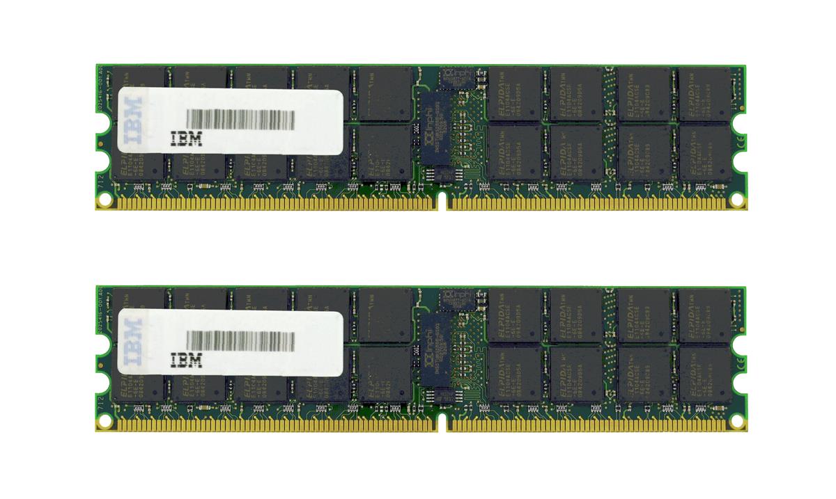 40V275106 IBM 16GB Kit (2 X 8GB) PC2-5300 DDR2-667MHz ECC Fully Buffered CL5 240-Pin DIMM Dual Rank Memory