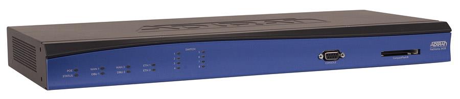 4200824G12 Adtran NetVanta 3458-PoE Multiservice Access Router with Enhanced Feature Pack 2 x NIM, 1 x CompactFlash (CF) Card 8 x 10/100Base-TX PoE LAN (Refurbished)