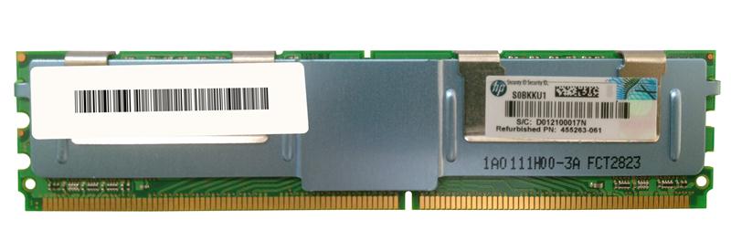 455263-061 HP 2GB PC2-5300 DDR2-667MHz ECC Fully Buffered CL5 240-Pin DIMM Dual Rank Memory Module for ProLiant Servers