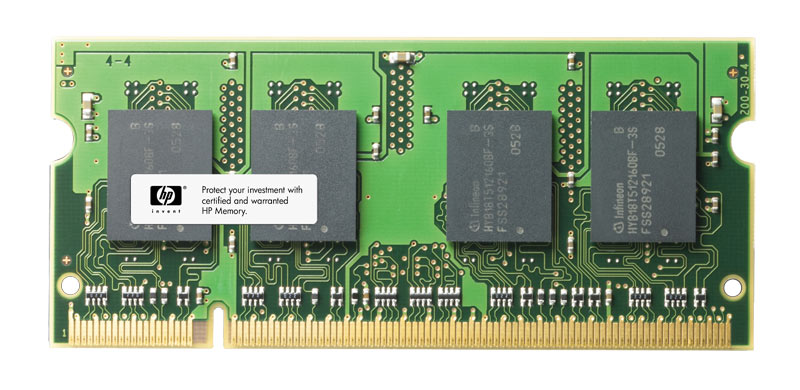 455739-001 HP 2GB PC2-5300 DDR2-667MHz non-ECC Unbuffered CL5 200-Pin SoDimm Dual Rank Memory Module