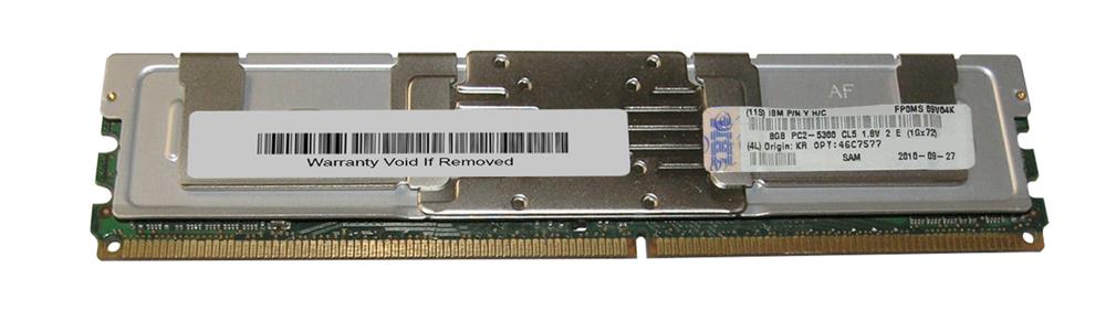 46C7577 IBM 16GB Kit (2 X 8GB) PC2-5300 DDR2-667MHz ECC Fully Buffered CL5 240-Pin DIMM Quad Rank Memory