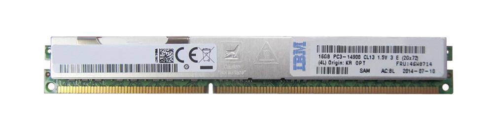 46W0714 IBM 16GB PC3-14900 DDR3-1866MHz ECC Registered CL13 240-Pin DIMM 1.5V Low Voltage Dual Rank Memory Module