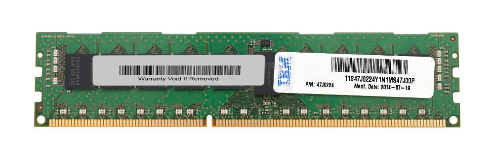47J0224 IBM 8GB PC3-12800 DDR3-1600MHz ECC Registered CL11 240-Pin DIMM 1.35V Low Voltage Dual Rank Memory Module