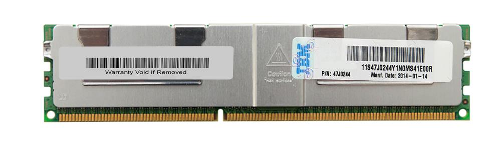 47J0244 IBM 32GB PC3-14900 DDR3-1866MHz ECC Registered CL13 240-Pin Load Reduced DIMM Quad Rank Memory Module