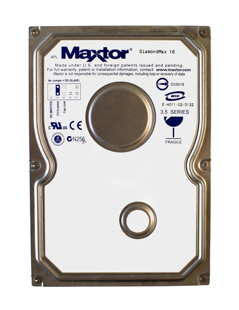 4R120L0 Maxtor DiamondMax 16 120GB 5400RPM ATA-133 2MB Cache 3.5-inch Internal Hard Drive