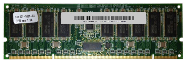 501-5031-03 Sun 1GB PC100 100MHz ECC Registered 3.3V 7ns 232-Pin DIMM Memory Module for Sun Fire 280R and Blade 1000/2000