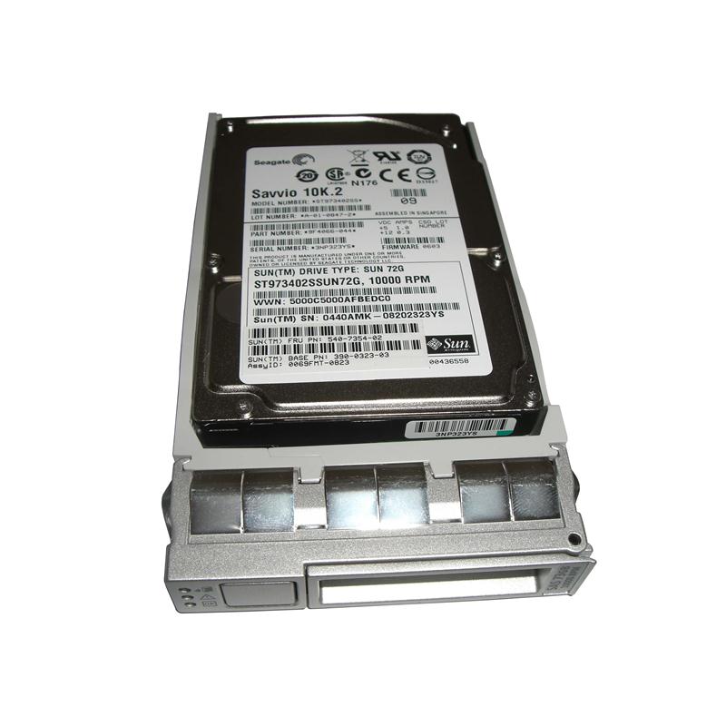 540-7354-02 Sun 73GB 10000RPM SAS 3Gbps Hot Swap 16MB Cache 2.5-inch Internal Hard Drive with Bracket for SPARC Enterprise and Fire Servers V245 V445 X4150