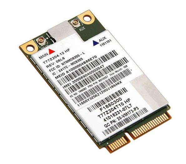60Y3257-06 Lenovo GOBI 3000 mini-PCI Express HSPA+ WWAN Card for ThinkPad