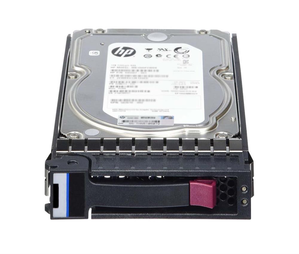 628069-001 HP 3TB 7200RPM SATA 6Gbps MidLine 3.5-inch Internal Hard Drive with Smart Carrier