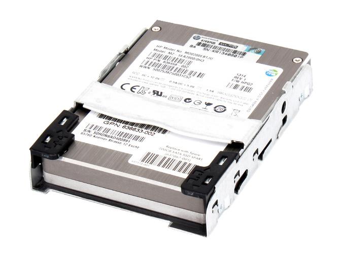 636623-B21 HP 200GB MLC SATA 3Gbps Quick-Release Enterprise Mainstream 2.5-inch Internal Solid State Drive (SSD)