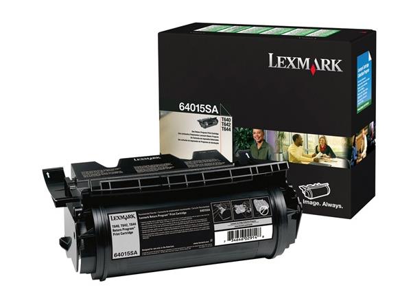 64015SA-C Lexmark 6000 Pages Black High Yield Toner Cartridge for T640, T642, T644