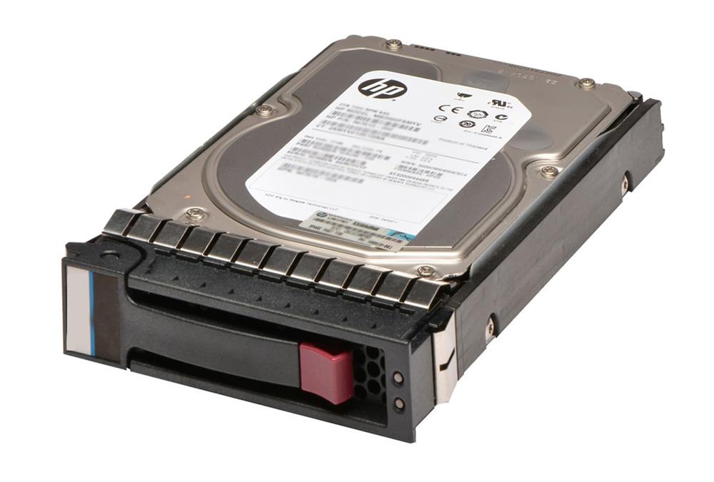 649327-002-M6612 HP 2TB 7200RPM SAS 6Gbps Dual Port Midline Hot Swap 3.5-inch Internal Hard Drive with Smart Carrier