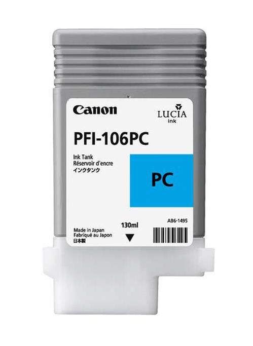 6625B001AA-A1 Canon PFI-106 130ml Cyan Ink Cartridge for imagePROGRAF iPF6300, 6350, 6400 and 6450