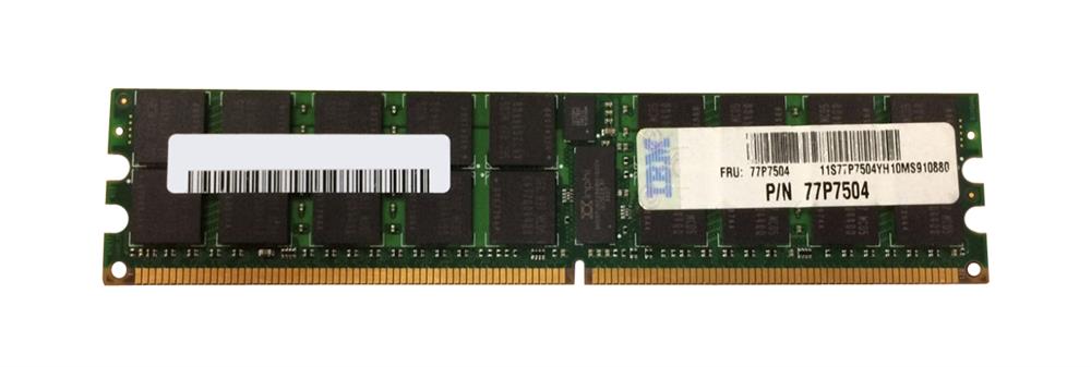 77P7504 IBM 16GB Kit (2 X 8GB) PC2-3200 DDR2-400MHz ECC Registered CL3 240-Pin DIMM Memory