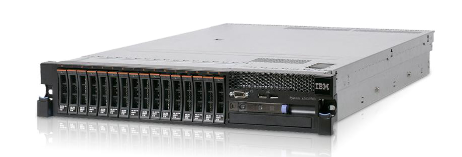 7945AC1-C42-06 IBM Server System x3650 M3 2 x Xeon Six-Core 2.66GHz Bus Speed 6.40GT/s 12 MB Cache RAM 24GB No Hard Drive 2.5-inch Serial Attached SCSI 10000RPM DVD-ROM Local Area Network Capable 2 x Gigabit Enabled (1.00 Gbps) 2 x Power Supply ServeRAID M5015 (Refurbished)