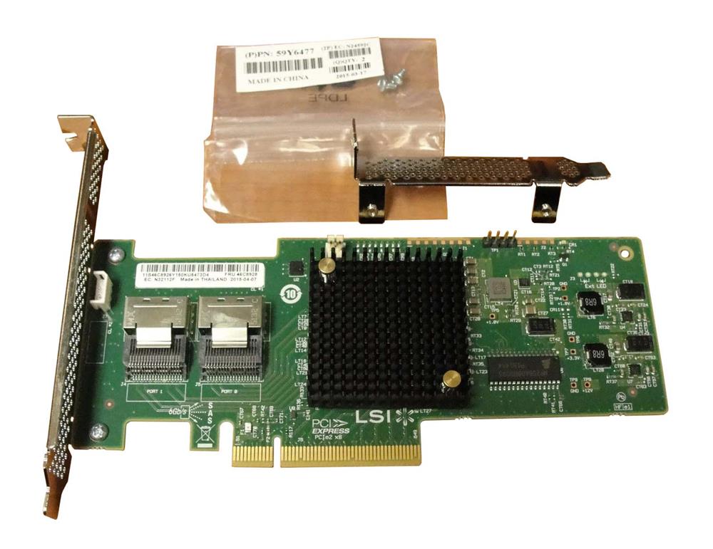 81Y4448 IBM ServeRAID M1115 Series SAS 6Gbps / SATA 6Gbps 8-Channel PCI Express 2.0 x8 RAID Controller Card for System X Series