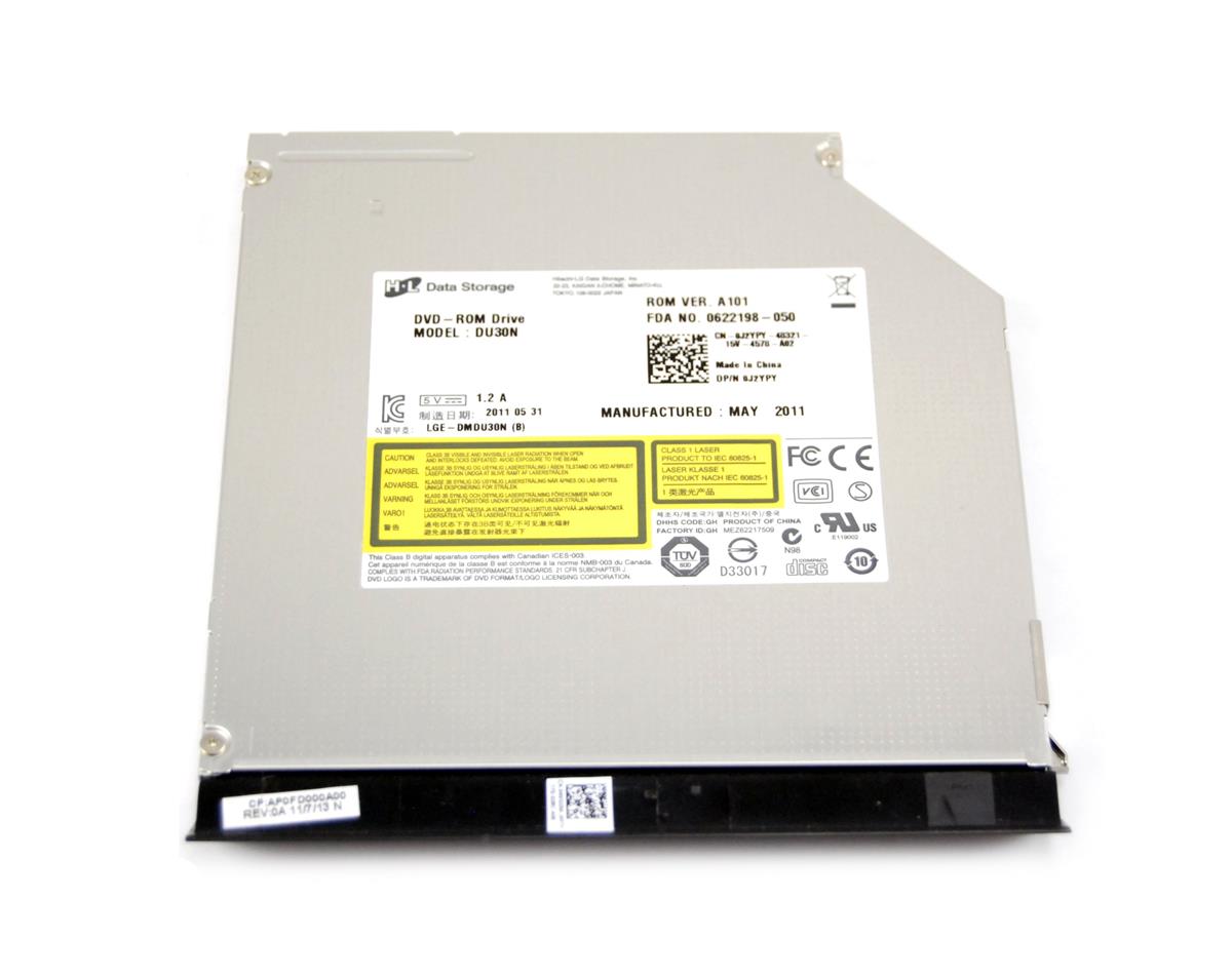 8J9HKDU30N Dell 24X/8X SATA DVD-ROM Drive for Latitude E6400, E6410, E6500, E6510