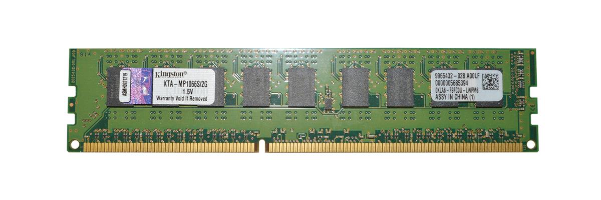9965432-028.A00LF Kingston 2GB PC3-8500 DDR3-1066MHz ECC Unbuffered CL7 240-Pin DIMM Single Rank Memory Module for Apple