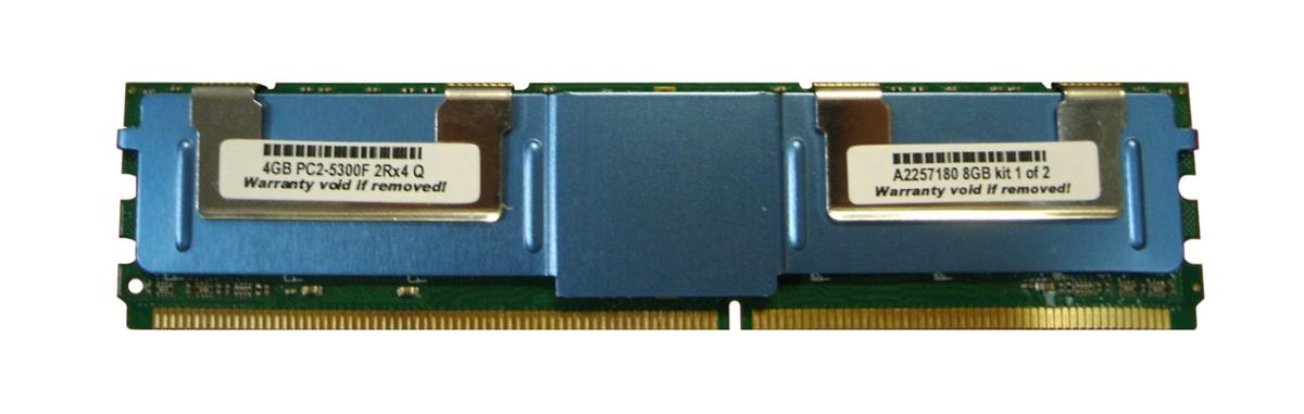 A2257180 Dell 8GB Kit (2 X 4GB) PC2-5300 DDR2-667MHz ECC Fully Buffered CL5 240-Pin DIMM Dual Rank Memory