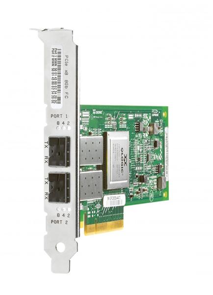 AJ764A HP StorageWorks 82Q Dual Port Fibre Channel 8Gbps PCI Express 2.0 x4 HBA Controller Card