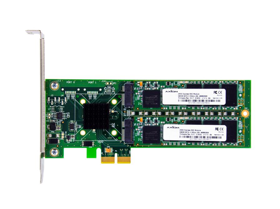 AXG93646 Axiom Signature III Series 480GB MLC PCI Express 2.0 x2 HH-HL Add-in Card Internal Solid State Drive (SSD)