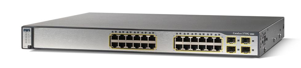 C3750G-24TS-S1U Cisco Catalyst 3750G 24-Ports 10/100/1000Mbps PoE 4 x SFP Enhanced Multi-layer Ethernet Switch (Refurbished)