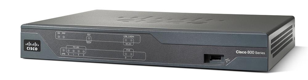 C881G7AK9 Cisco 881G 4-Port Fast Ethernet Wireless Integrated Service Router (Refurbished)