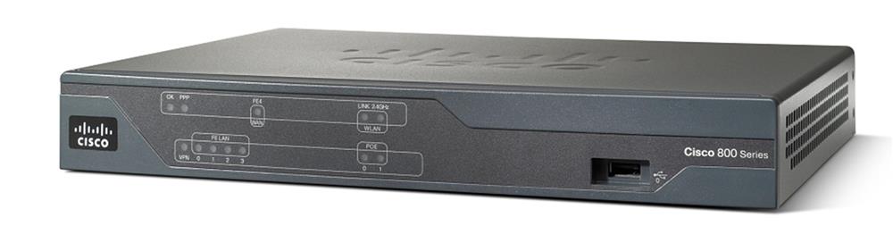 C881GWVAK9 Cisco 881G Fast Ethernet Wireless Integrated Service Router (Refurbished)