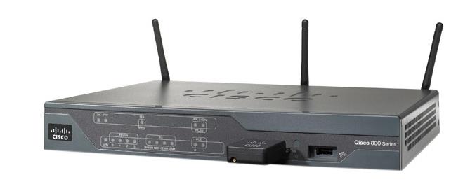 C881WD-E-K9 Cisco 881WD IEEE 802.11n 4-Port Fast Ethernet 2.4GHz ISM Band 1 x Brodband Port Wireless Router with 3 x Antenna (Refurbished)