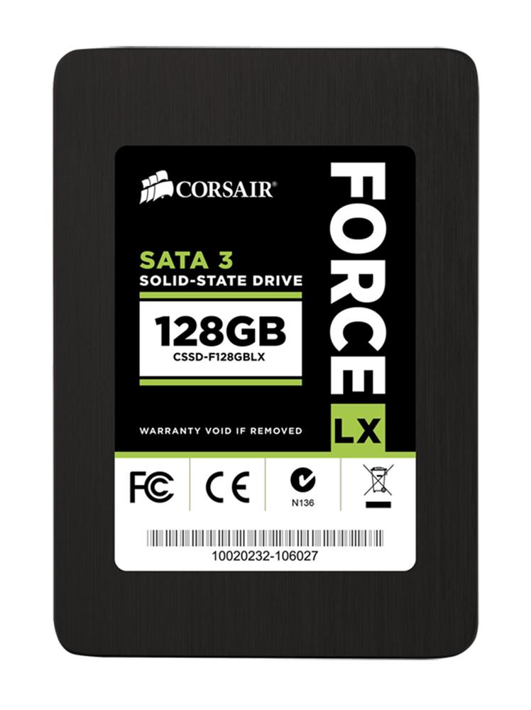 CSSD-F128GBLX Corsair Force LX Series 128GB MLC SATA 6Gbps 2.5-inch Internal Solid State Drive (SSD)