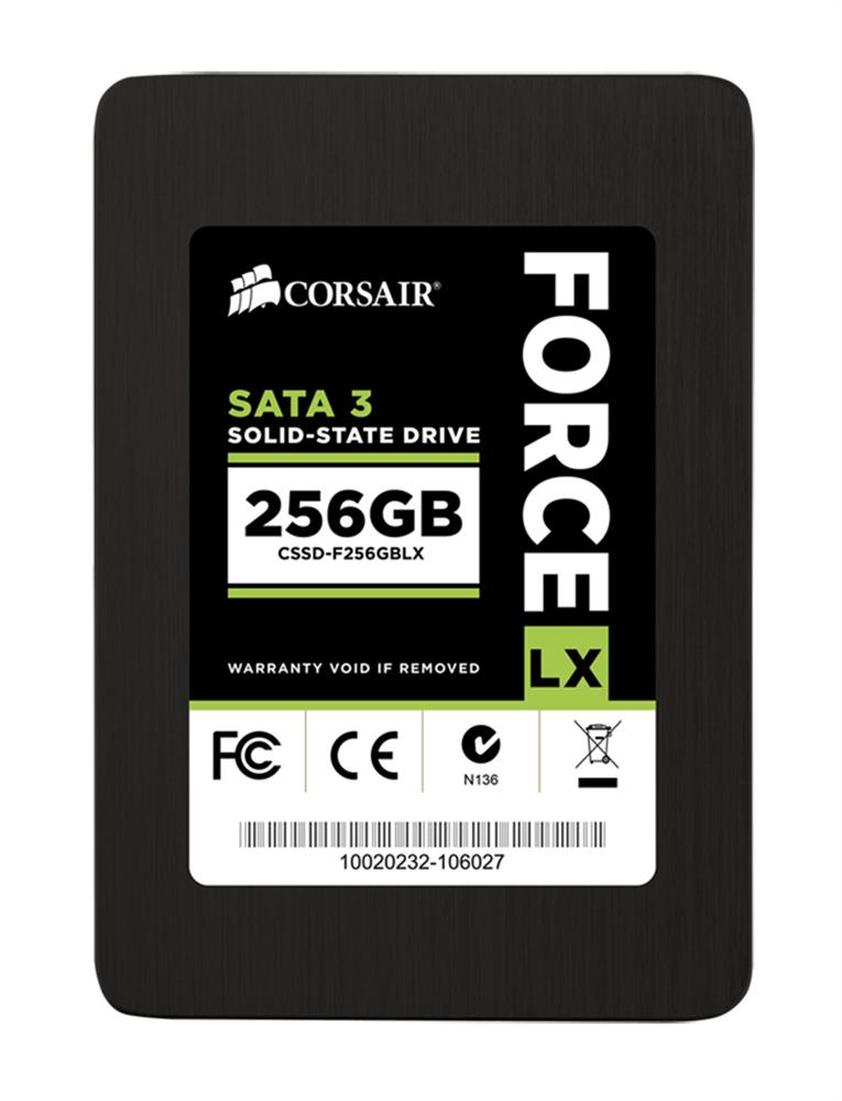 CSSD-F256GBLX Corsair Force LX Series 256GB MLC SATA 6Gbps 2.5-inch Internal Solid State Drive (SSD)
