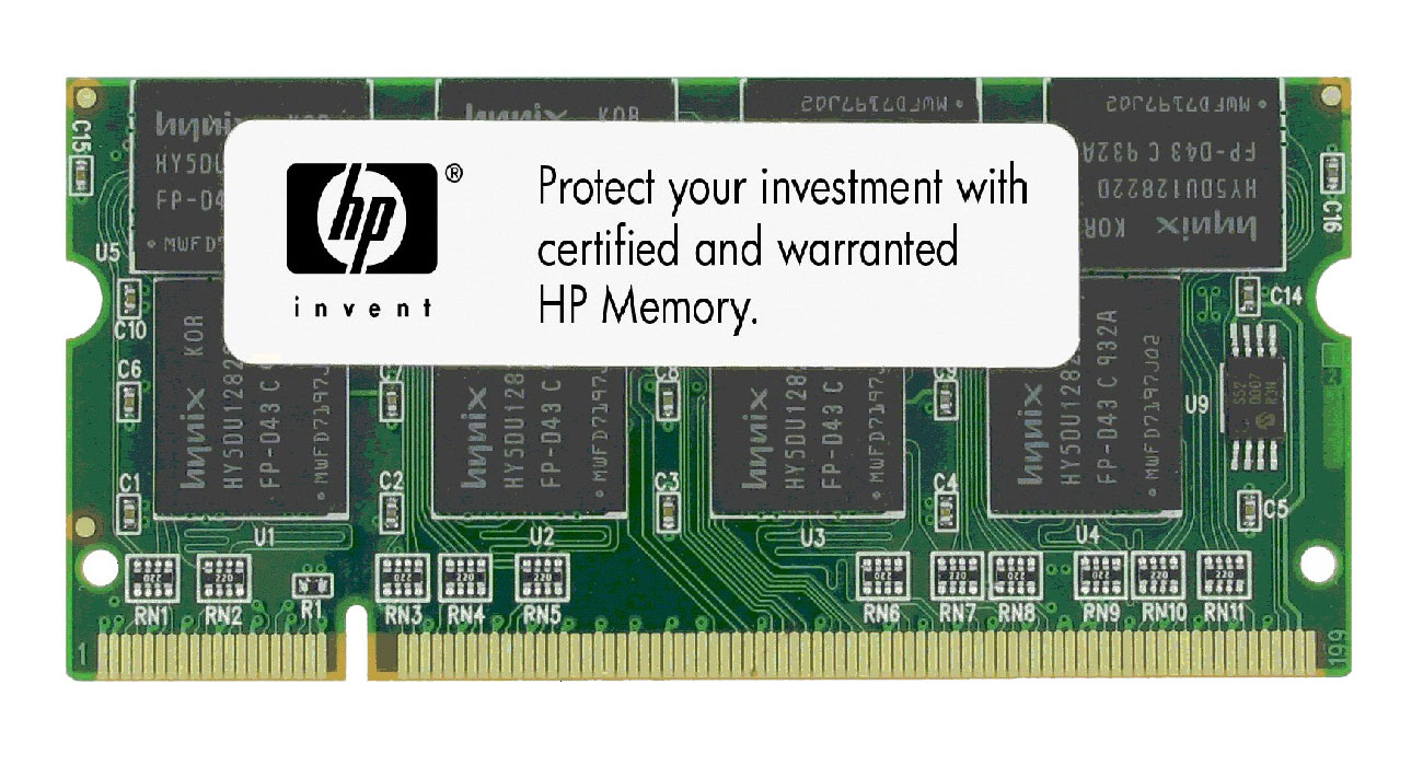 DC390B HP 512MB PC2700 DDR-333MHz non-ECC Unbuffered CL2.5 200-Pin SoDimm Memory Module